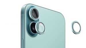 Aizsargstikls Evelatus Apple iPhone 16 / 16 Plus Camera Lens Protector Armor Teal