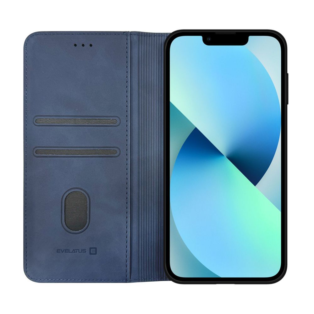 Kaaned - kaaned Evelatus Apple iPhone 16e / SE4 Book Case Folio Dark Blue