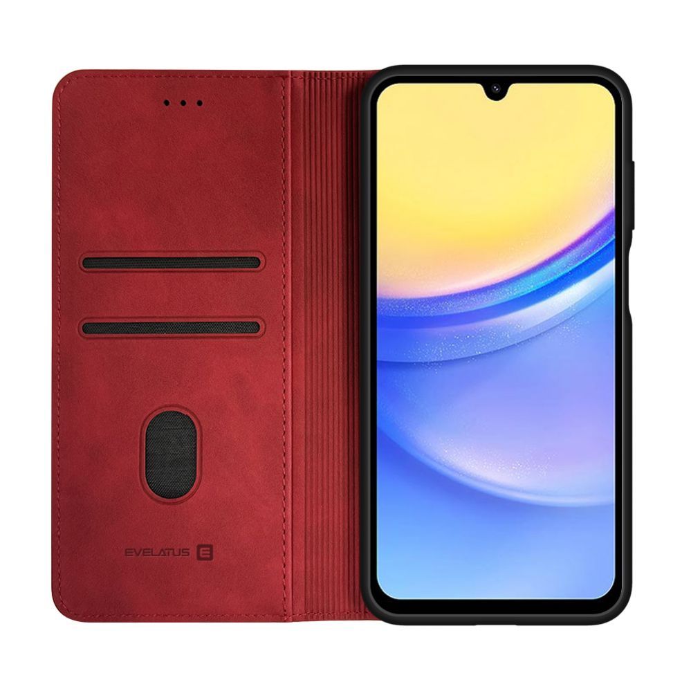 Book case Evelatus Samsung Galaxy A15 Book Case Folio Red