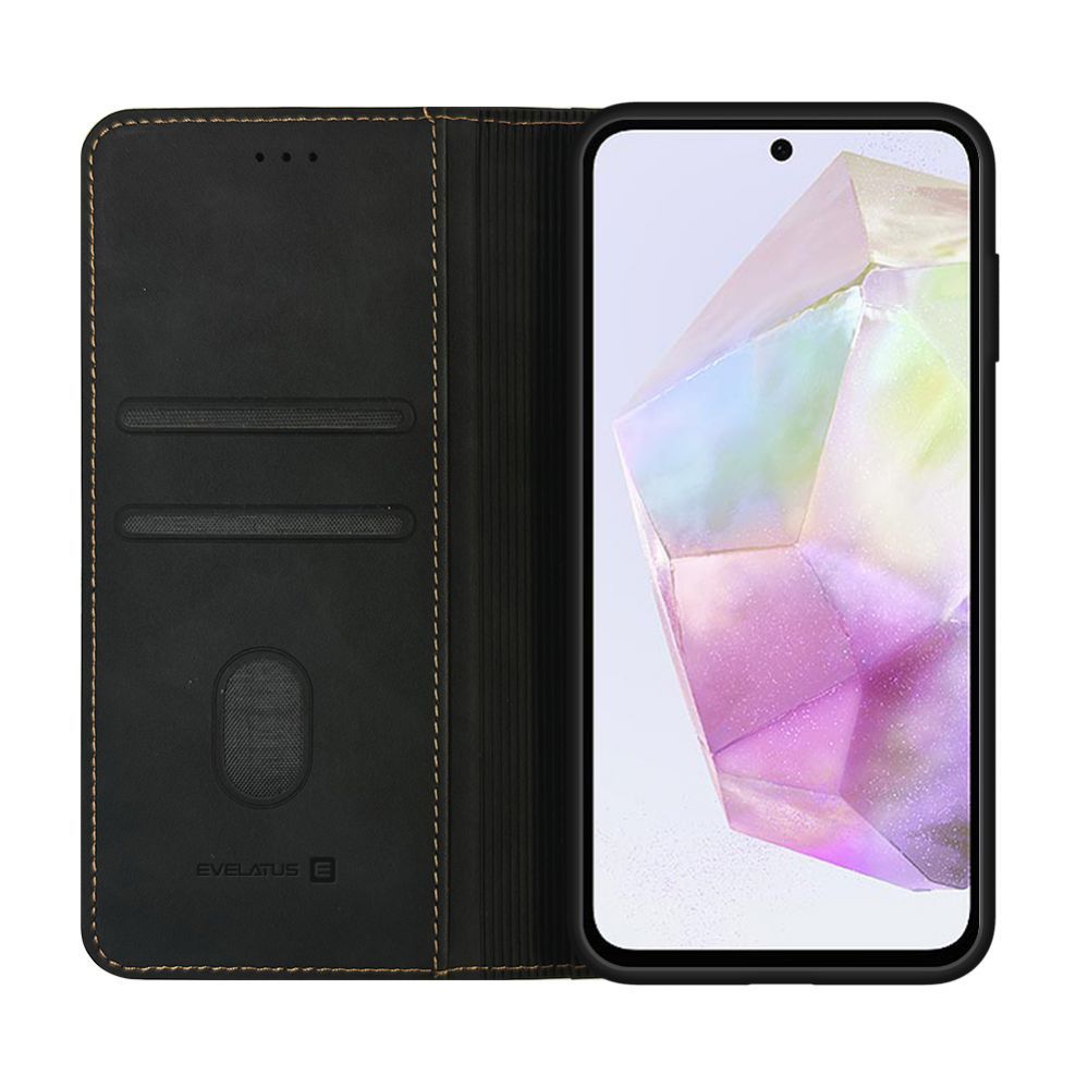 Book case Evelatus Samsung Galaxy A35 Book Case Folio Black