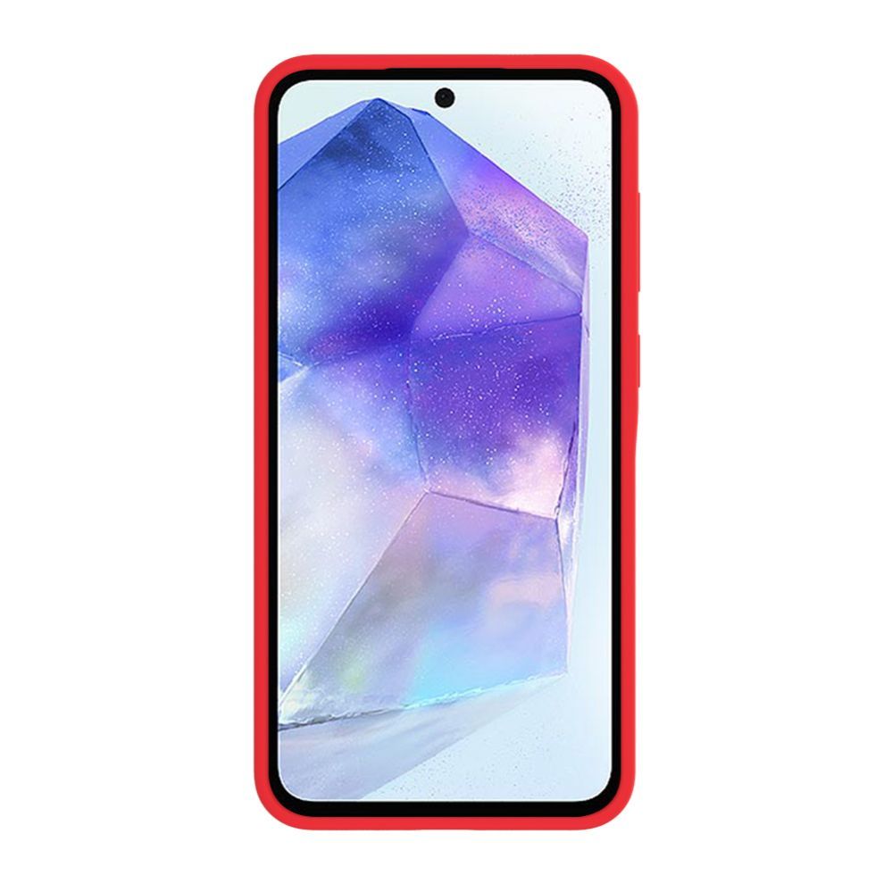Back panel cover Evelatus Samsung Galaxy A56 Premium Magnetic Soft Touch Silicone Case Red