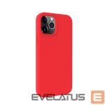 Back panel cover Evelatus Apple iPhone 12 / 12 Pro Premium Magsafe Soft Touch Silicone Case Red
