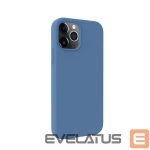 Back panel cover Evelatus Apple iPhone 12 / 12 Pro Premium Magsafe Soft Touch Silicone Case Navy Blue