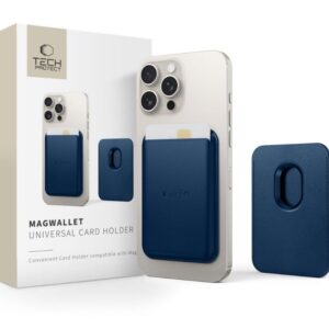 Case universal pocket Tech-Protect Universal MAGWALLET MAGSAFE UNIVERSAL MAGNETIC CARD HOLDER Navy Blue