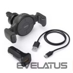 Auto turētājs Hama  Inductive FC-10C Flex 10W Wireless Fast charging Black