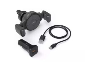 Auto turētājs Hama  Inductive FC-10C Flex 10W Wireless Fast charging Black