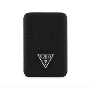 Väline aku Guess  PU Grained Triangle Logo MagSafe Powerbank 5000mAh Black