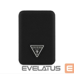 Power bank Guess  PU Grained Triangle Logo MagSafe Powerbank 5000mAh Black