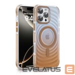 Aizmugurējais vāciņš Evelatus Apple iPhone 16 EchoWave Clear MagSafe Gold