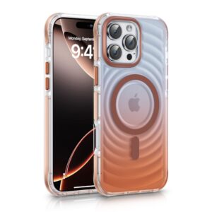 Aizmugurējais vāciņš Evelatus Apple iPhone 16 Pro EchoWave Clear MagSafe Pink