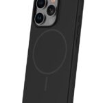 Aizmugurējais vāciņš iLike Apple iPhone 15 Pro Soft Touch Silicone case With Magnetic Black