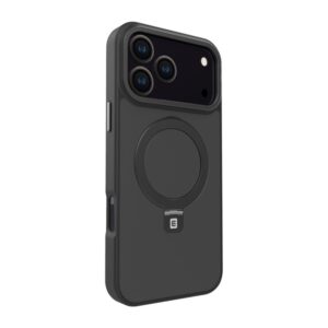 Aizmugurējais vāciņš Evelatus Apple iPhone 17 Pro Max Shield Case With MagSafe & Stand Matte Black