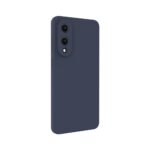 Back panel cover Evelatus Samsung Galaxy S25 Edge Premium Magnetic Soft Touch Silicone Case Midnight Blue