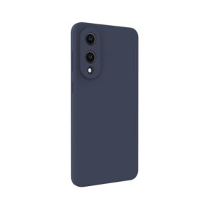 Nugarėlės dėklai Evelatus Samsung Galaxy S25 Edge Premium Magnetic Soft Touch Silicone Case Midnight Blue