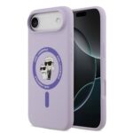Tagakaaned Karl Lagerfeld Apple iPhone Air Liquid Silicone Karl and Choupette MagSafe Case Purple