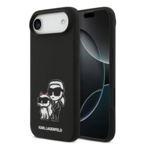 Nugarėlės dėklai Karl Lagerfeld Apple iPhone Air Liquid Silicone K&CH Sketch MagSafe Case Black