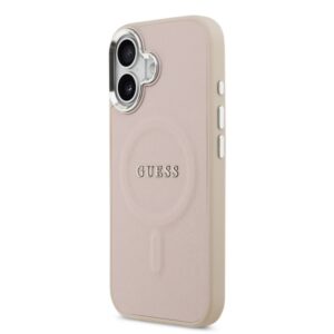 Nugarėlės dėklai Guess Apple iPhone 17 PU Saffiano MagSafe Case Pink
