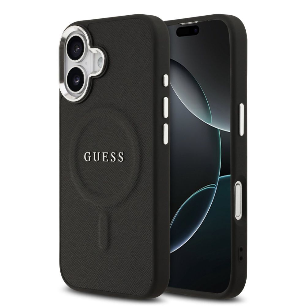 Tagakaaned Guess Apple iPhone 17 PU Saffiano MagSafe Case Black