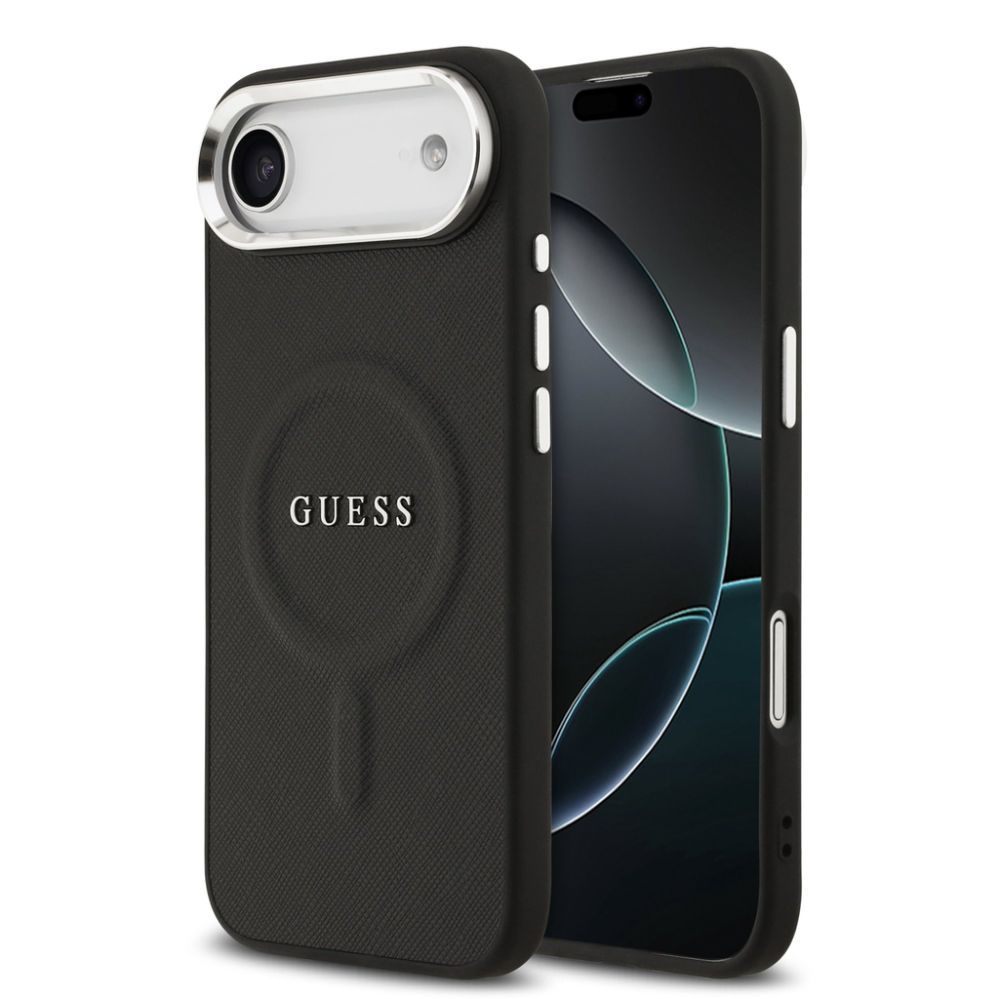 Tagakaaned Guess Apple iPhone Air PU Saffiano MagSafe Case Black