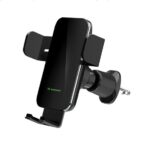 Авто зарядка Wozinsky  WEDZ-3Y8S clamp car holder with 15W inductive charger for phone on the air vent Black