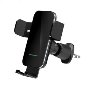 Auto charger Wozinsky  WEDZ-3Y8S clamp car holder with 15W inductive charger for phone on the air vent Black