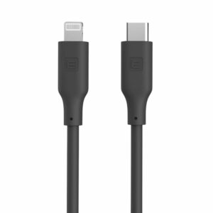 Kabelis Evelatus  Evelatus USB C to Lightning Silicone Cable 1.2M (MFI10CL) 60W / 20V3A Black