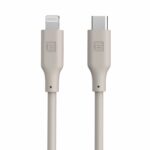 Cable Evelatus  Evelatus USB C to Lightning Silicone Cable 1.2M (MFI10CL) 60W / 20V3A Warm Gray