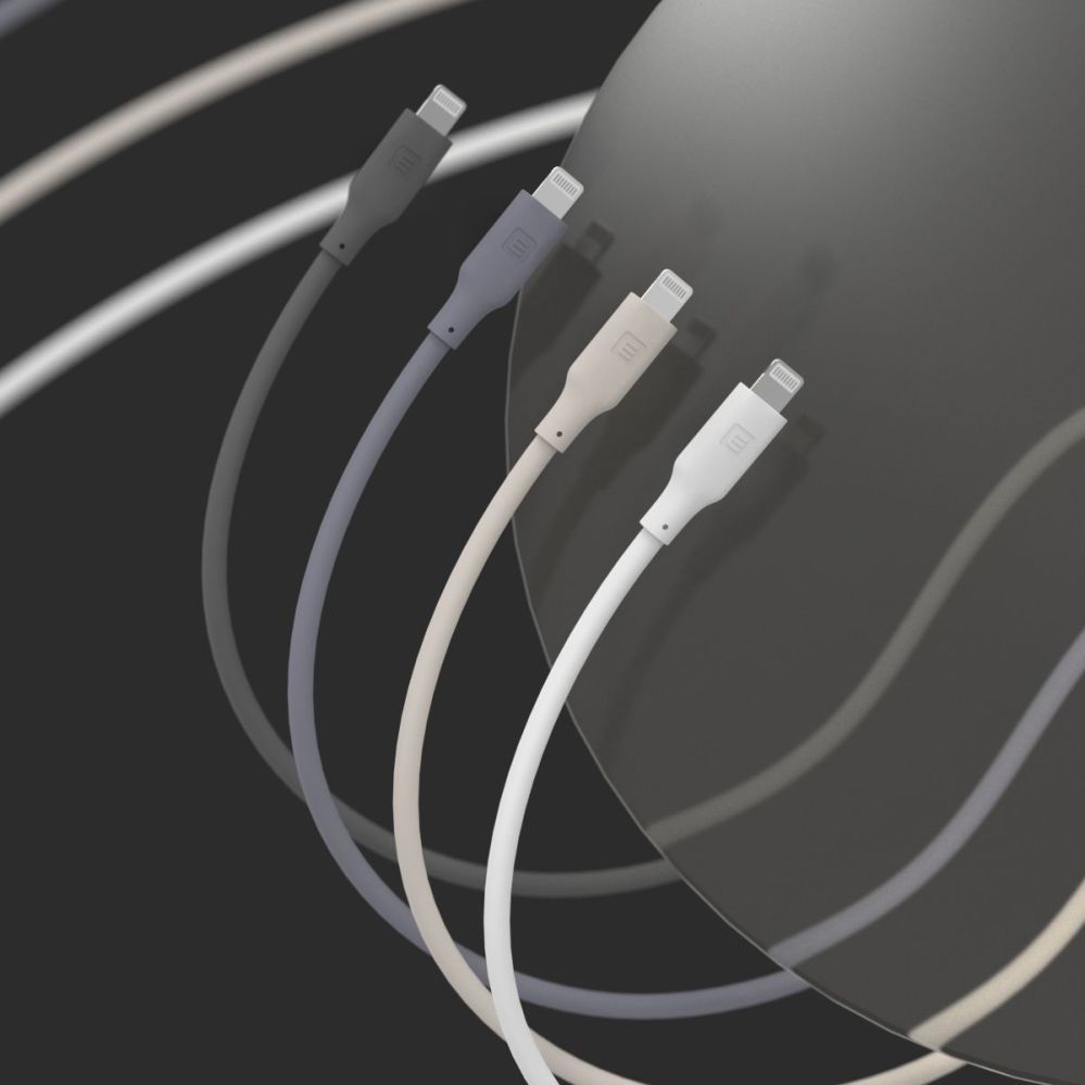 Cable Evelatus Evelatus USB C to Lightning Silicone Cable 1.2M (MFI10CL) 60W / 20V3A Blue