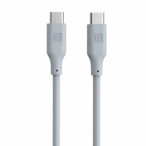 Kabelis Evelatus  Evelatus USB C to USB C Silicone Cable 1.2M 60W / 20V3A White