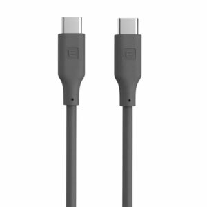 Kaabel Evelatus  Evelatus USB C to USB C Silicone Cable 1.2M 60W / 20V3A Grey