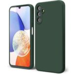 Back panel cover Evelatus Samsung Galaxy A14 4G / 5G Premium Soft Touch Silicone Case Pine Green