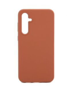 Aizmugurējais vāciņš Evelatus Samsung Galaxy A34 Premium Soft Touch Silicone Case Saddle Brown