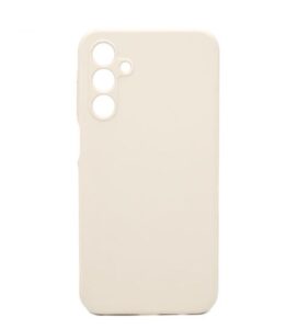 Aizmugurējais vāciņš Connect Samsung Galaxy A14 4G / A14 5G Premium Quality Soft Touch Silicone Case Antique White
