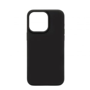 Back panel cover Connect Apple iPhone 15 Pro Max Premium Magsafe Soft Touch Silicone Case New Function Black