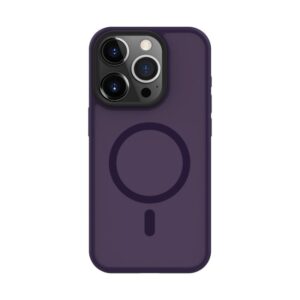 Aizmugurējais vāciņš Connect Apple iPhone 14 Pro Max Hybrid Case With Magnetic PC+TPU Deep Purple