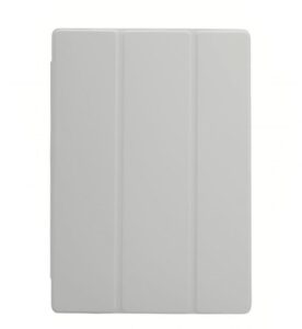Back panel cover Connect Samsung Galaxy Tab S9 Tablet case with imitate microfiber inside Silver