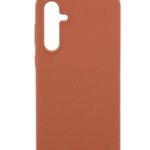 Back panel cover Evelatus Samsung Galaxy S24 Premium Soft Touch Silicone Case Brown