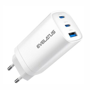 Adapteris Evelatus  65W Max Fast Charger EU USB-C1/USB-C1/USB-A White