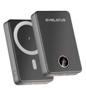 Väline aku Evelatus  Wireless Power Bank 22.5W 10000 mAh Type-C Black