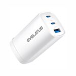 Adapteris Evelatus  65W Max Fast Charger CN USB-C1/USB-C1/USB-A White