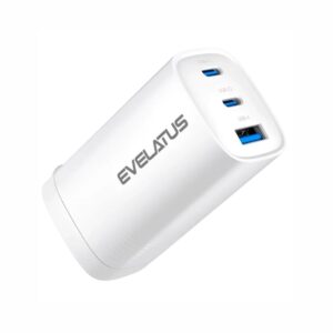 Adapteris Evelatus  65W Max Fast Charger CN USB-C1/USB-C1/USB-A White