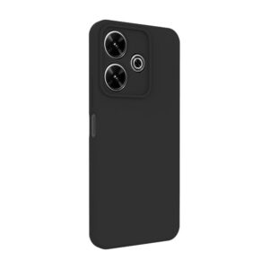 Aizmugurējais vāciņš Connect Xiaomi Poco M6 Premium Quality Soft Touch Silicone Case Black
