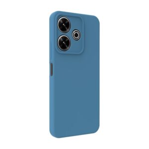 Aizmugurējais vāciņš Connect Xiaomi Poco M6 Premium Quality Soft Touch Silicone Case Midnight Blue