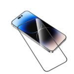 Aizsargstikls iLike Xiaomi Redmi Note 13 Pro 4G / Poco M6 Pro 2.5D Full Cover Glass Anti-Static Super strong Black