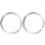 Automaatne hoidja iLike  MG2 Sticky 3M Metal Plate 2in1 set - 2x Magsafe Ring 55*45mm for Smartphone Cases Black