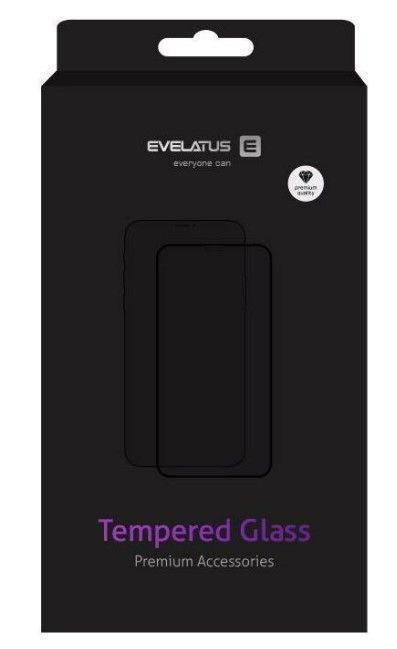 Aizsargstikls Evelatus Apple iPhone 16 Plus Rubber Anti-Broken 3D Glass Full Cover Japan Glue Anti-Static Black