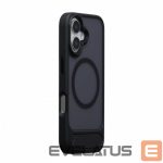 Tagakaaned Evelatus Apple iPhone 16 Rubber Coated MagSafe With Stand Case Black