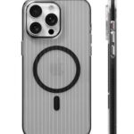 Nugarėlės dėklai Evelatus Apple iPhone 16 Pro Suitcase MagSafe Case Transparent Black