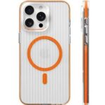 Back panel cover Evelatus Apple iPhone 16 Pro Max Suitcase MagSafe Case Transparent Orange