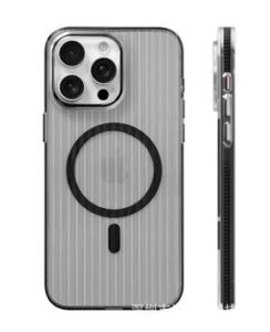 Aizmugurējais vāciņš Evelatus Apple iPhone 16 Pro Max Suitcase MagSafe Case Transparent Black